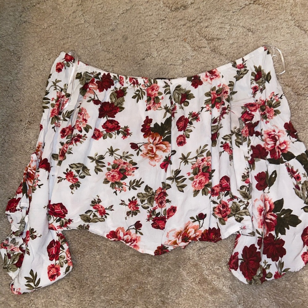 Floral Cropped Shirt